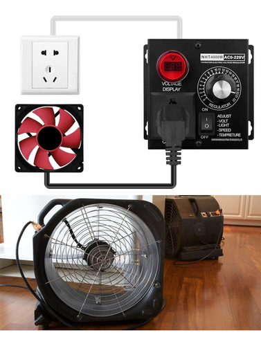 . Regulador Voltaje Dimmer Controlador Electrónico