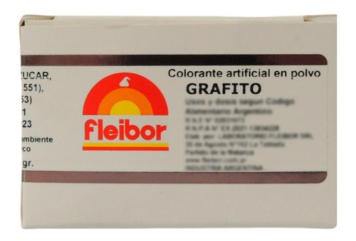 Colorante Polvo Grafito Fleibor Cpgra4 4 Grs X 1