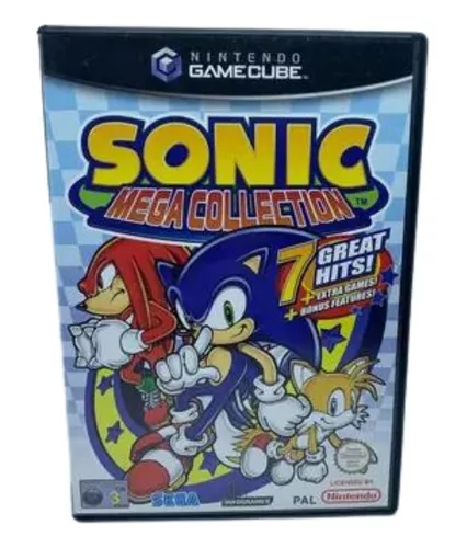 Sonic Mega Collection Nintendo GameCube Game Case Hedgehog 1 2 3 Games Cube  SEGA