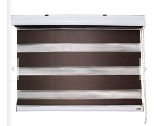 Cortinas Roller Duo Zebra Dia Y Noche 170x200 Chocolate