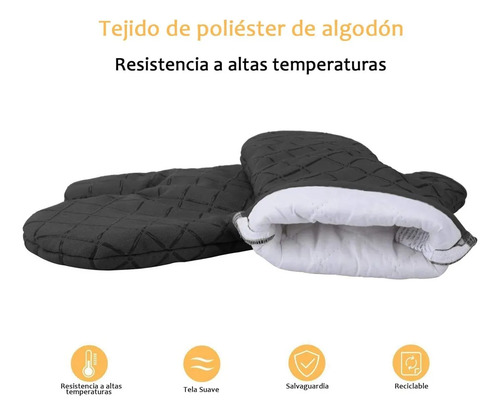 X Guantes Cocina Antideslizantes Silicona Resistente Al