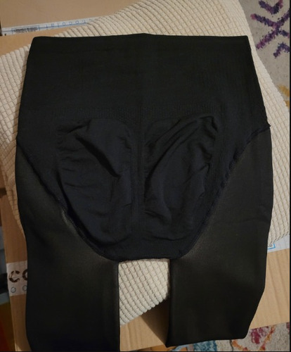 Pack 2 Pantys Efecto Piel Con Faja Reductora Negro
