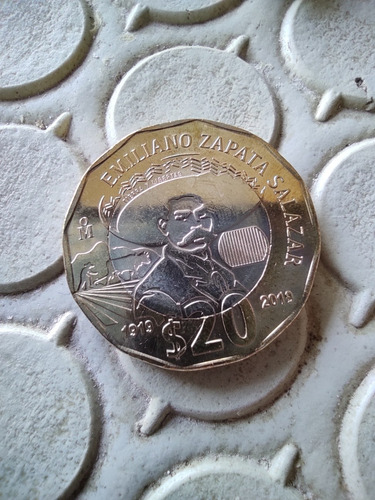 Moneda De 20 Pesos Emiliano Zapata Salazar 1919 2019