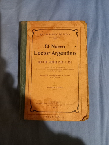 El Nuevo Lector Argentino Ana M Blasco De Selva 1913