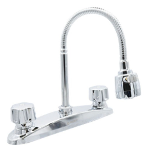 Mezcladora Flexible Cnx Fregadero Cromado Color Plateado
