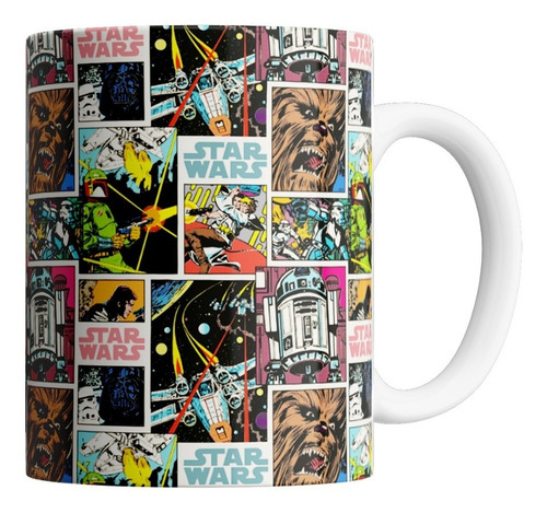 Taza De Ceramica - Star Wars (retro - Collage)