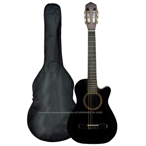 Imagen 9 de 10 de Guitarra Criolla Con Corte Mediana 3/4 Niño O Viajero Funda