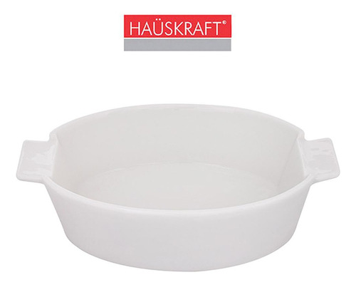 Travessa De Porcelana Oval Refrataria Hauskraft 350ml