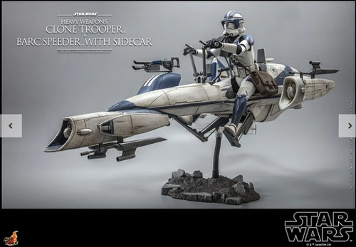 Figura  Clone Trooper And Barc Speeder 1:6 Disponible Ya