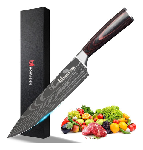 De Chef De 8 Pulgadas, Cuchillo De Cocina Profesional D...