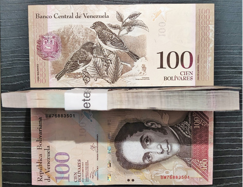 Fajo 100 Bolivares Fuertes 2007-15 Unc