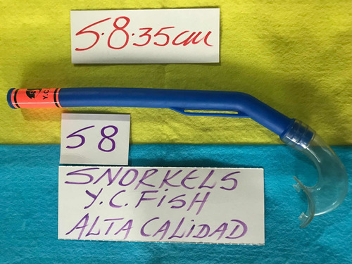 Snorkel= Submarinismo= Y.c.fish= Mod. S-8= 35cm. Cual Foto