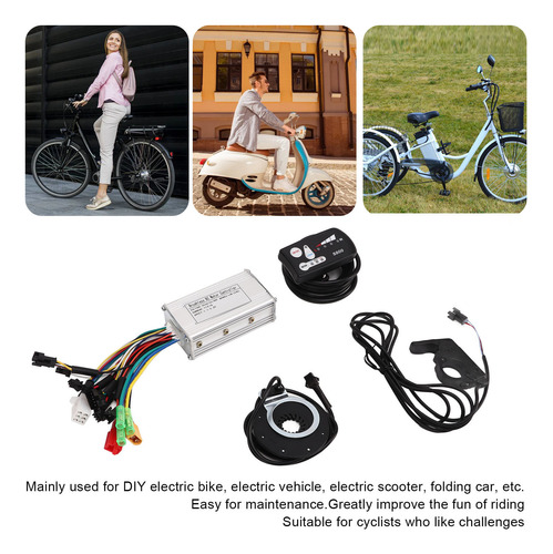 Kit De Controlador De Motor De Bicicleta Eléctrica, Motor Si