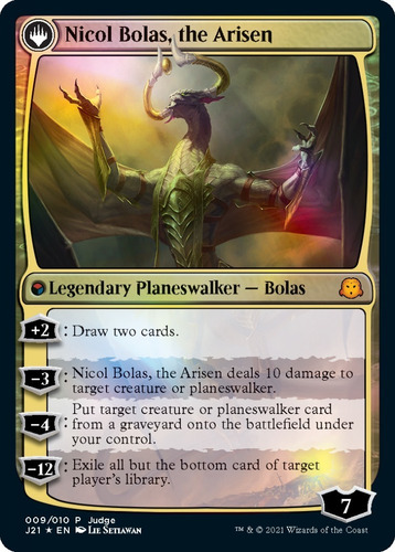 Nicol Bolas, The Ravager (judge Promo) Magic The Gathering Inglés