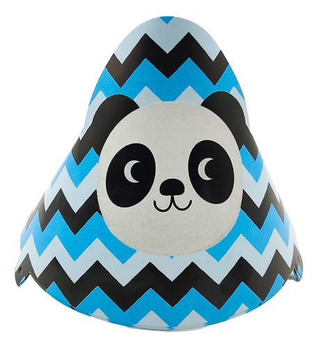 12 Sombreros Gorro Fiesta Panda Azul Baby Shower