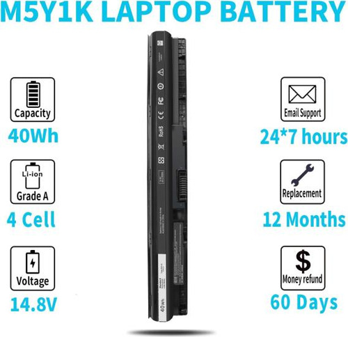Batería 40wh M5y1k 14,8 V Para Dell Inspiron Serie P51f Negro