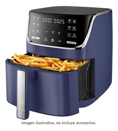 Freidora De Aire Digital Gourmia Azul 6.7 Lts 12 Funciones