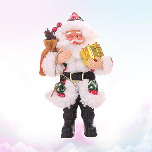 Figura De Papá Noel De 20 X 12 Cm, Color Rojo Y Verde, Diseñ