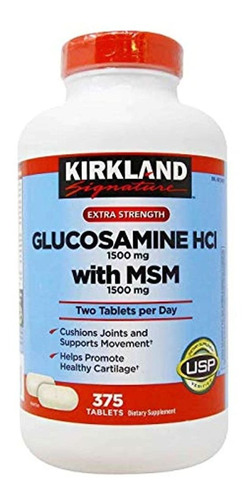 Kirkland Signature Glucosamine Con Msm, 375 Tabletas