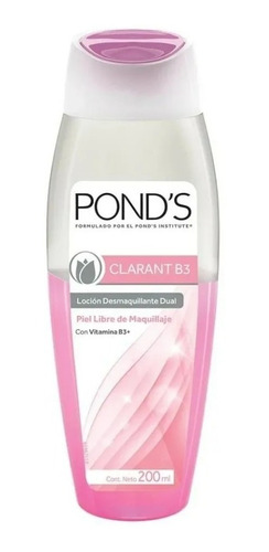 Loción Desmaquillante Dual Pond's Clarant B3 200 Ml