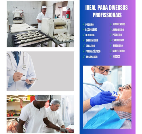 Calça Branca Oxford Enfermeiro Dentista Médico Saúde Hosp