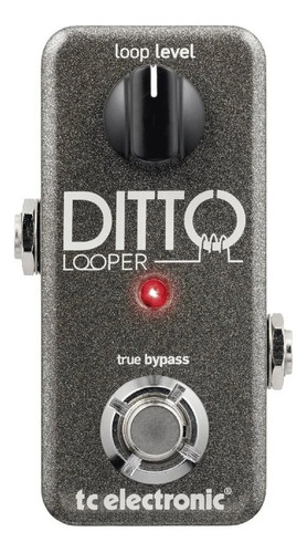 Pedal para guitarra electrónica Ditto Looper True Bypass Tc, color negro