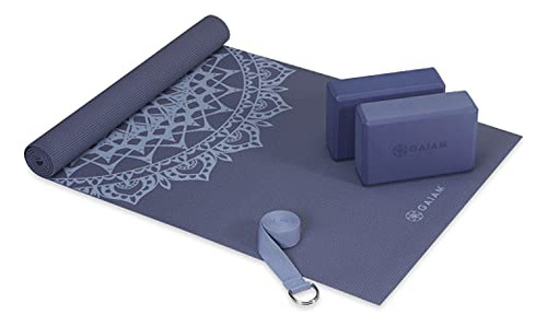 Kit Básico De Yoga Para Principiantes De Gaiam (esterilla De