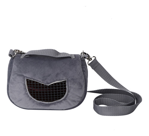 Bolsa Exterior Para Mascotas, De Franela Gris, Portátil, Tra