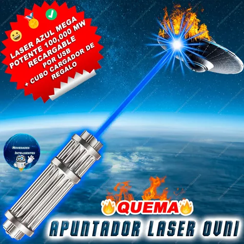 Laser Puntero Verde Azul Rojo Alcance Máximo 9 Km Reales