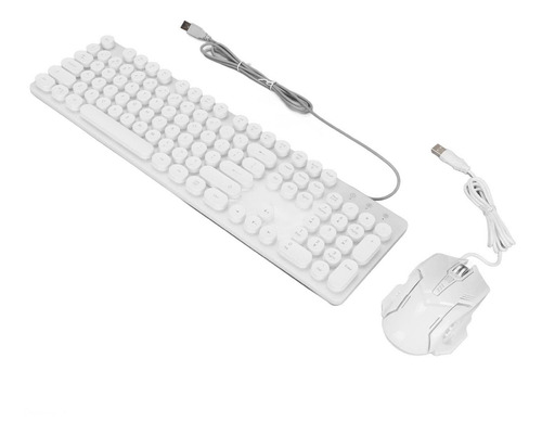 Dpofirs Tecla Rgb Teclado Mouse Combo Usb Dpi Ajustable