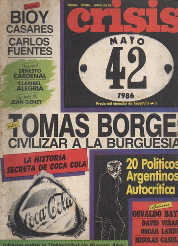 Revista Crisis 42 Mayo 1986 Osvaldo Bayer Bioy Breccia  