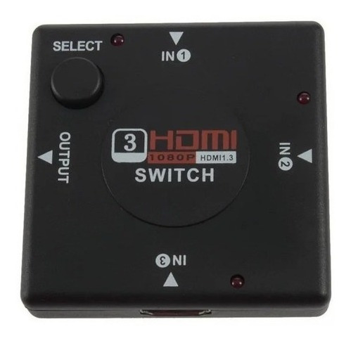 Switch Multiplicador Hdmi Con 3 Entradas Y 1 Salida Tv / Pc