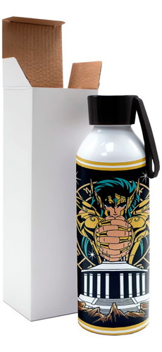 Botella De Agua De Aluminio Saint Seiya 750ml Deportes