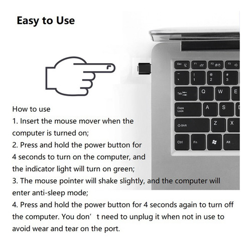 Mouse X1crystally-usb C Jiggler Indetectável Automático C Mo