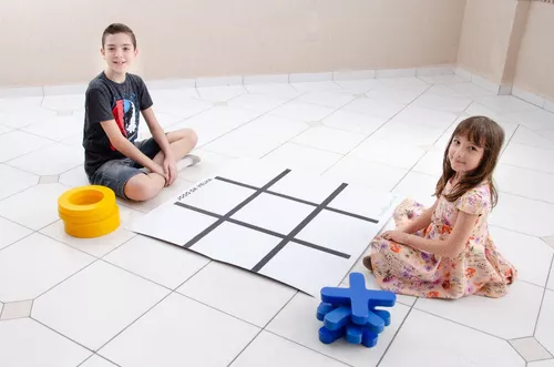 Jogo da velha em lona tabuleiro brinquedos 2 jogadores