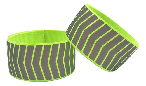 . 2 Brazaletes Reflectantes Verdes For Correr