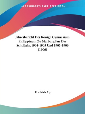 Libro Jahresbericht Des Konigl. Gymnasium Philippinum Zu ...