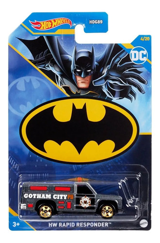 Hw Rapid Responder  Gotham City  - Batman Hot Wheels 4/20