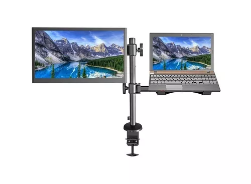 Soporte Doble Monitor y Notebook brazo escritorio B50 - Newo