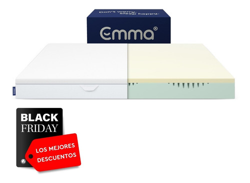 Imagen 1 de 4 de Colchón Emma Essential Queen | Memory Foam