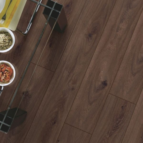 Pisos Flotantes Kronotex 8mm- Con Bisel- Caja 2,13m2 Prestige Oak Dark