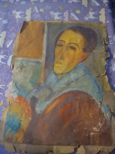 Cuadro Pintura Dibujo De Eduardo Astiz Año 1965 (Usado)