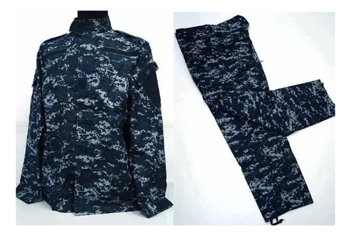 Uniforme Tactico Azul Americano Chaqueta Y Pantalon Ejercito M