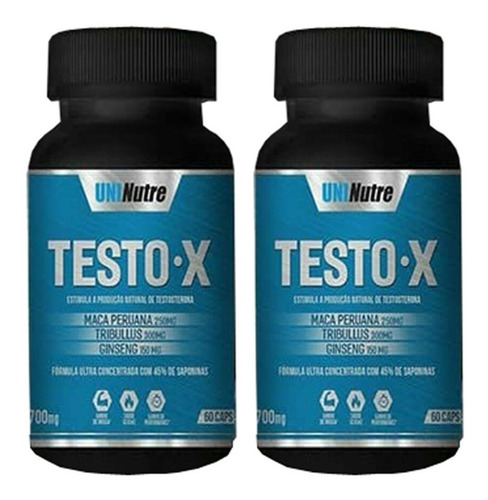 2x Tribullus C/ Maca Peruana E Ginseng - Envio Imediato!!