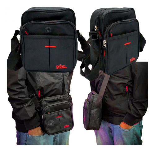 Case Shoulder Bag Sadhu Bolsa Unissex Premium Confortável