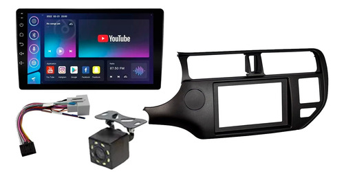 Bisel Kia Rio 5 2010-2015 + Pantalla Radio Android 9 PuLG