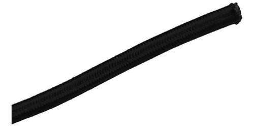 Cordón Elástico, Cuerda Elástica, 5 Mm X 50 M, Color Negro