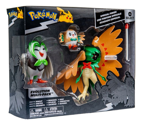 Set Figuras Pokémon Evoluciones Decidueye