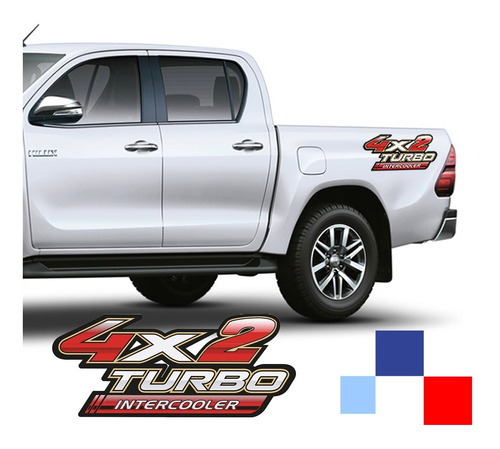 Emblema Adhesivo Pick Up Toyota Hilux 4x2