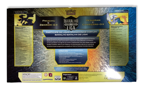 Imagem 2 de 3 de Box Pokémon Baralho Batalha De Liga Reshiram E Charizard Gx
